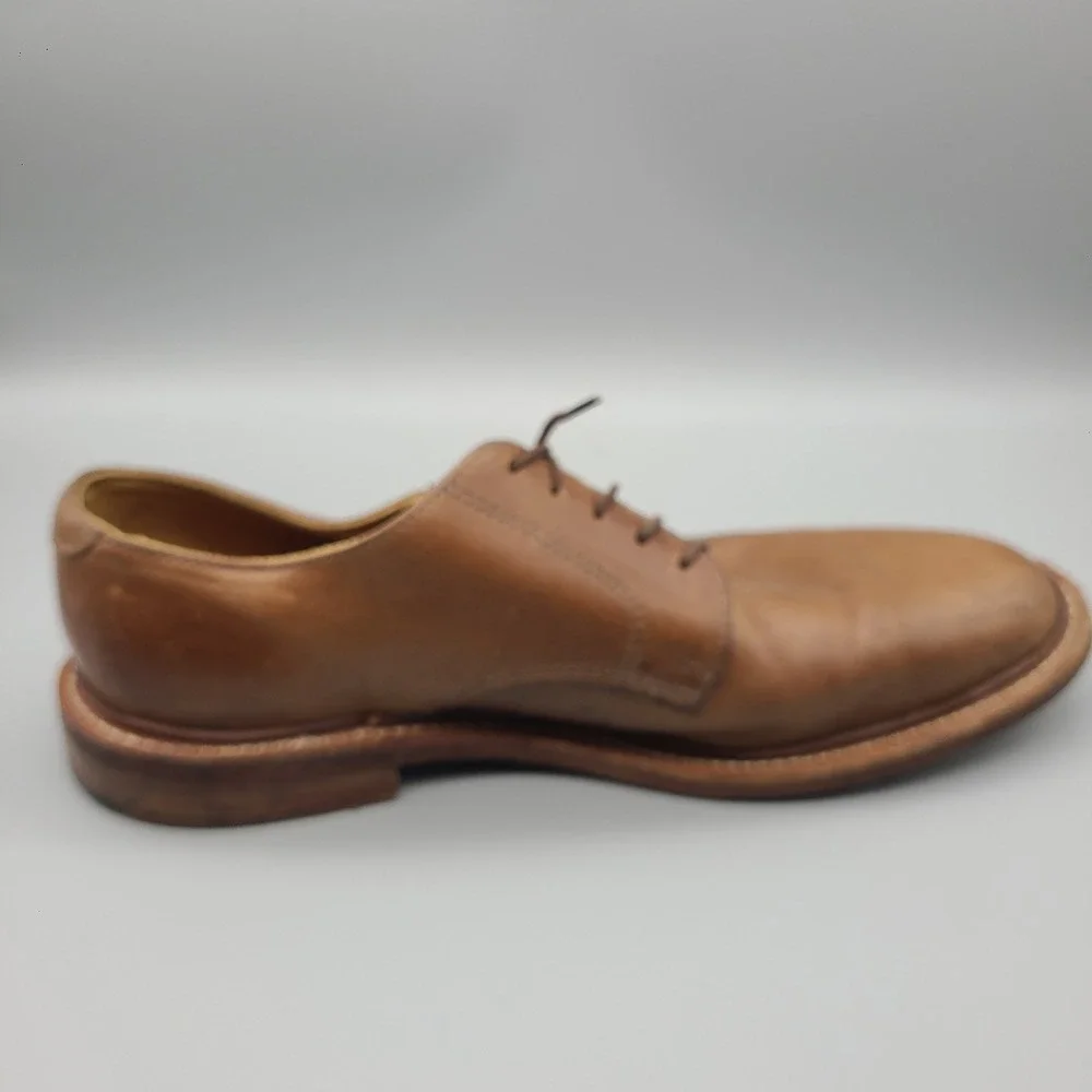 Oak Street Bootmakers Natural Chromexcel Plain Toe Blucher Mens 10.5 D USA